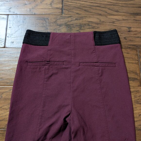RW&CO slim dress pant leggings burgundy size XS - Picture 12 of 15